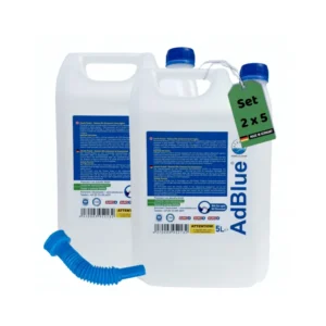 ADWELLE AdBlue 2×5L – Hochreine Harnstofflösung mit Ausgießer, für Diesel Euro 4/5/6, ISO 22241/DIN 70070, VDA-konform, NOx-Reduktion, Additiv für PKW& LKW