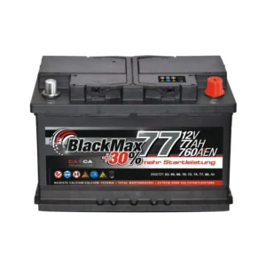 BlackMax Autobatterie 12V 77Ah 760A/EN Starterbatterie