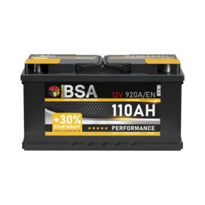 BSA Autobatterie 110Ah 12V +30% Startkraft ersetzt Batterie 100Ah 95Ah 92Ah