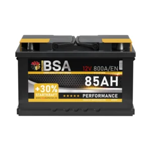 BSA Autobatterie 85Ah 12V +30% Startkraft ersetzt Batterie 74Ah 75Ah 80Ah