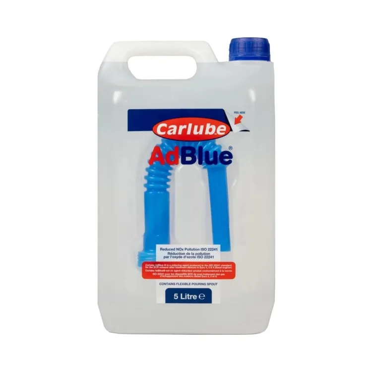Carlube AdBlue 5 L - Harnstofflösung für Diesel-Fahrzeuge mit SCR-Abgasnachbehandlung - ISO 22241-konform - Integrierter Ausgießer