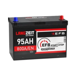 LANGZEIT ASIA EFB Batterie 95Ah 12V Start Stop Autobatterie Plus Pol Rechts