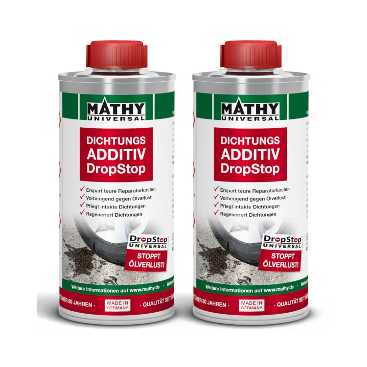 MATHY-DropStop Dichtungs-Additiv, 2 x 250 ml, Hochwirksames Öl Additiv