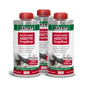 MATHY-DropStop Dichtungs-Additiv, 3 x 250 ml, Hochwirksames Öl Additiv