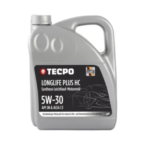 TECPO Motoröl 5 Liter 5W-30 LONGLIFE Plus HC Synthese ACEA C3 API SN / 504/507 / MB 229.31 229.51 / LL-04 C30