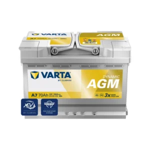 VARTA Automotive DYNAMIC AGM (A7) 12V 70Ah 760A - Nassbatterie für Start-Stopp Systeme und