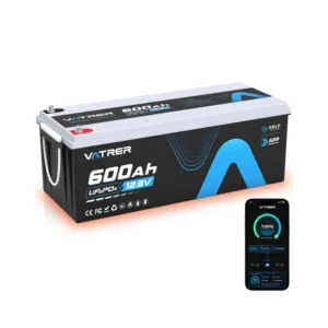 VATRER POWER 12V 600Ah LiFePO4 Batterie mit Selbstheizung & Bluetooth APP