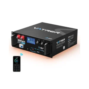 VATRER POWER 51,2V 100Ah LiFePO4 Rack-Batterie WLAN Bluetooth Selbstheizend
